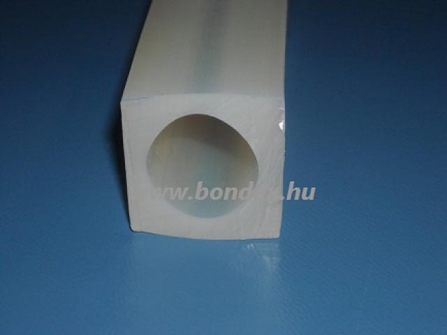 25x25 mm-es üreges négyzet alakú szilikon szalag